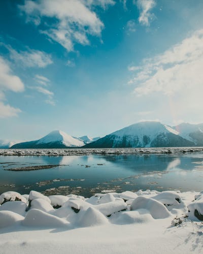 AlaskBeautiful view of ice bergs a view